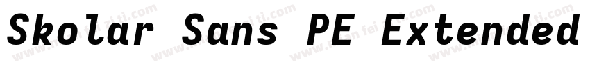 Skolar Sans PE Extended Black Ital字体转换